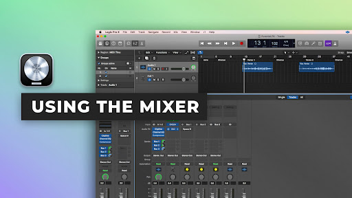 Using the mixer in Logic Pro X